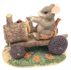Fitz and Floyd Charming Tails MACKENZIE'S PUTT-PUTT TRACTOR 85/881 Figurine - Picture 1 of 5