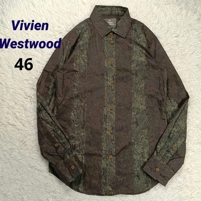 Camisa Vivienne Westwood tamanho M listra marrom do Japão - Imagem 1 de 4
