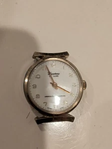 VINTAGE LUCERNE DE LUXE, UNZERBRECHLICHE MAINSPRING, KOPF HERREN UHR. For Parts - Bild 1 von 3