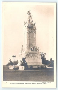 Postal Monumento Español Parque Palermo Buenos Aires Argentina - Imagen 1 de 3