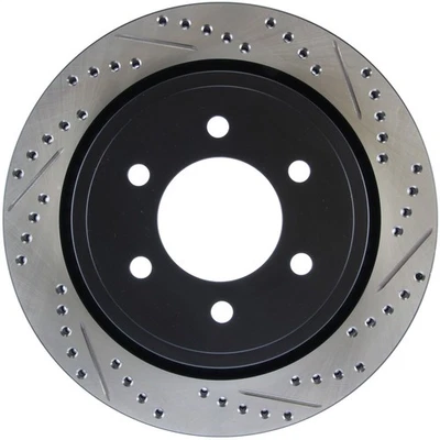 StopTech 127.65135L Sport Cross-Drilled And Slotted Disc Brake Rotor Fits F-150 - Image 1 of 4