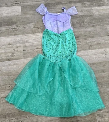 Ariel Little Mermaid Costume Adult Small 4- 6 Disney Princess Green Purple - Image 1 of 4
