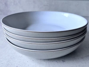 Denby Linen Pasta Bowls 22cm x 4 pre-owned but excellent condition - Picture 1 of 5