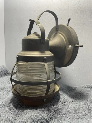 Vintage Nautical Marine/Anchor Lantern Outdoor Hanging Porch Lamp - Image 1 of 4