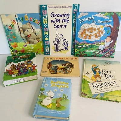 Childrens Kids Religious Book Bundle x7 Jesus Religion God Bulk Lot - Free Post - Image 1 of 4
