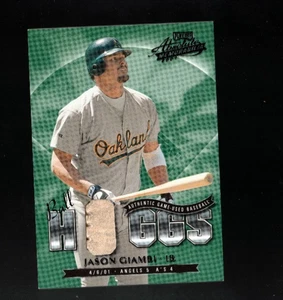 Jason Giambi 2001 Playoff Absolute Memorabilia Hoggs  Ball #d 061/100 - Picture 1 of 2