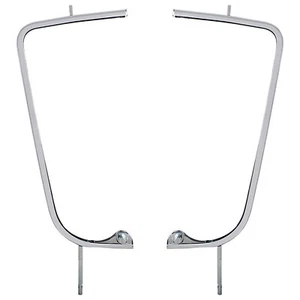 Par de molduras de marcos de vidrio ventana ala de ventilación cromada para camioneta Chevy 61 62 63 60  - Imagen 1 de 3