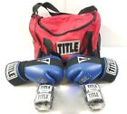Title Boxing Gel Gloves Sz. M, 2 Sets Of Hand Wraps & Gym Bag