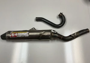 2005-2007 SUZUKI RMZ450 RMZ 450 PRO CIRCUIT EXHAUST HEADER MUFFLER SILENCER TI-4 - Picture 1 of 24