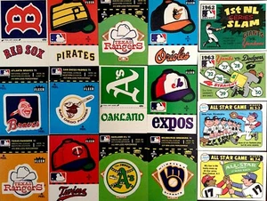 Fleer Baseball Team Logo Stickers (1980 & 1981) / U Pick Cards / Buy2+ Save10% - Picture 1 of 213
