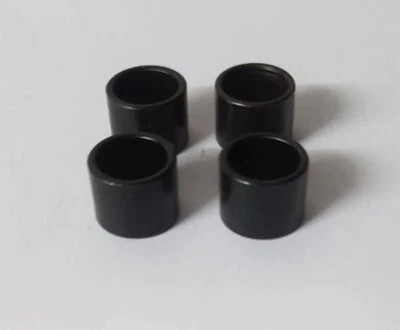 VAMOS SKATEBOARDS 8mm Spacer Set Skate Wheels (4 Stk) Black/ Skateboard, Longboard, Cruiser Rollen