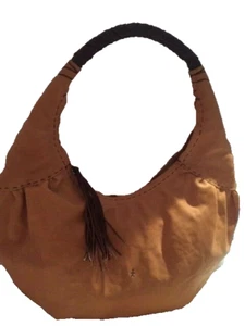 Henry Cuir Beguelin KLEE Pumpkin Leather Shoulder Bag Hobo Handbag # 3131 - Picture 1 of 11