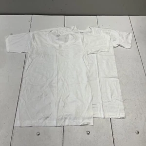 Galaxy White 2 Pack U-Neck Basic Short Sleeve T-Shirt Men's Size Medium NEW - Picture 1 of 5
