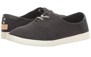 Reef Pennington Canvas Shoe Women’s Size 7 Black Cushion Waterproof New Slip On - Picture 1 of 10
