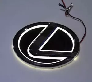 Lexus White LED Emblems Logo 125mm LS270 RX450h CT200 EX250 IS250 IS350 ISF - Picture 1 of 7
