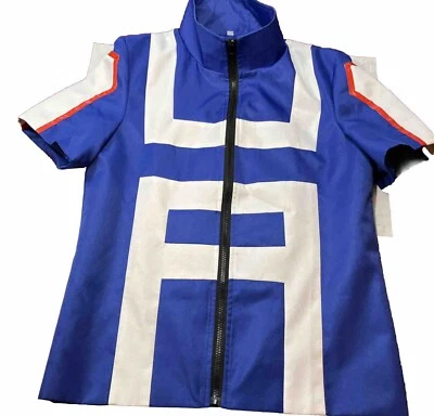 Boku No BLUE zip Coat My Hero Academia 38”Chest Midoriya Izuku Deku Cosplay S/S - Image 1 of 4