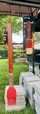 Good Cook Xtra Long Basting Brush Silicone Head & Classic Basting Brush Set - Image 1 of 4