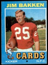 1971 TOPPS. JIM BAKKEN ST. LOUIS CARDINALS #214