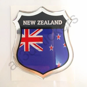 Sticker New Zealand Emblem 3D Resin Domed Gel New Zealand Flag Vinyl Decal Car - Bild 1 von 3