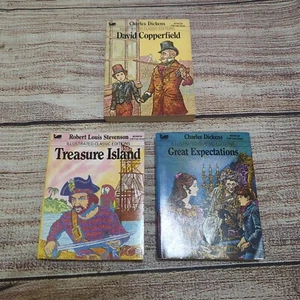 Moby Books Illustrated Classic Editions 3xLot - Charles Dickens Robert Stevenson - Picture 1 of 5