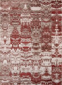Momeni Rustic Romance Polyester With Latex Backing Red Area Rug 3'3" X 5'1"