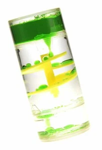Cilindro espiral burbujeador de movimiento líquido (verde) - Imagen 1 de 1