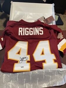 John Riggins Authentic Signed Maroon Throwback Jersey Autographed FANATICS