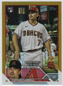 Corbin Carroll 2023 Topps Update GOLDFOLIE RC #US244 Arizona Diamondbacks - Bild 1 von 2