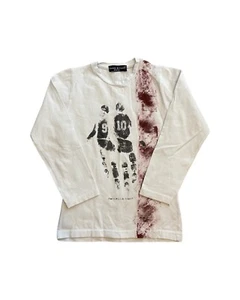 Manuell & Frank Graphic Long Sleeve Stretchy T-shirt Made In Italy - Picture 1 of 8