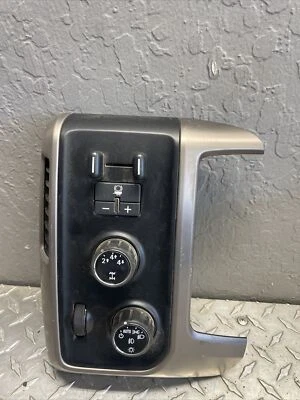 2015 GMC SIERRA DENALI 2500 DASH BEZEL TRAILER/LIGHTS/4WD SWITCHES OEM 22825703 - Image 1 of 4