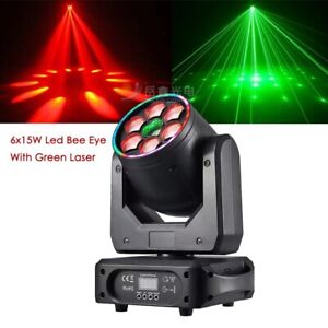 6x15W Bee eye DJ Laser Party Light LED Projector Stage Light DMX DJ Disco Show