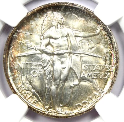 1926-S Oregon Half Dollar 50C - Certified NGC MS67+ PQ Plus Grade - $2,250 Value - Image 1 of 4