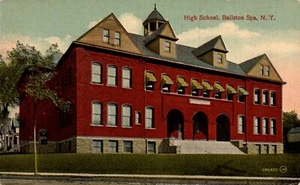 POSTCARD HIGH SCHOOL BALLSTON SPA NEW YORK - Imagen 1 de 2