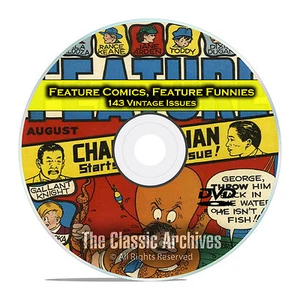 Feature Comics and Feature Funnies, 143 Issues, Golden Age Comics DVD C85 - Picture 1 of 12