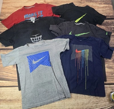 (Lote De 6) Camisetas Nike Niños Jóvenes (4 Talla Mediana) (2 Talla Pequeña)  Foto 1 de 4