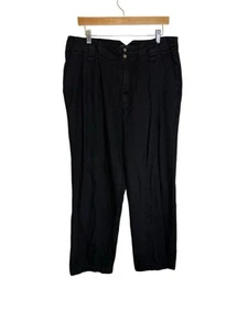 BOYISH Relaxed Pleated Trouser In Black Size 31 - Picture 1 of 5