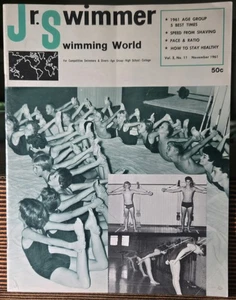 Swim World and Junior Swimmer November 1961 No. 11 Vol. 2 Magazine Vintage - Picture 1 of 1