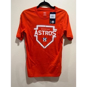 Youth Large Orange Houston Astros T-shirt New - Picture 1 of 3