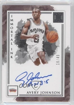 Tinta inmortal impecable Panini 2019-20/49 Avery Johnson #IM-AJN automática Foto 1 de 2