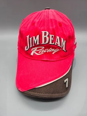 Gorra ajustable Robby Gordon #7 Jim Beam Racing para hombre NASCAR roja marrón Foto 1 de 4