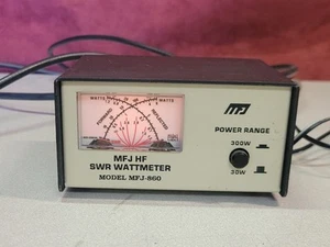Medidor transversal MFJ MFJ-860 SWR vatímetro 30-300 vatios HF VHF radioaficionado medidor - Imagen 1 de 2