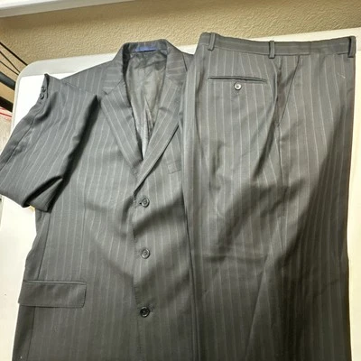 Daniel Cremieux Men 2 Piece Sport Coat Loro Piano 44L Pants 34X30 Black #976 - Image 1 of 4