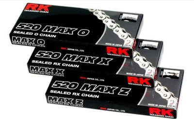 RK 520 Max-O Chain - 120 Links - Gold Motorcycle ATV/UTV Street 520MAXO-120-GG - Image 1 of 3