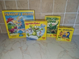 Paquete Haba 4x Juegos Dragón Ardiente, Dragones Respiración Magia ABC Duelo Acciones Animales - Imagen 1 de 10