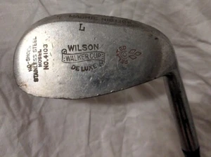 Wilson Walker Cup Deluxe L 7 Mashie Nibluck iron Stainless Steel Hasel No. 4103 - Picture 1 of 19