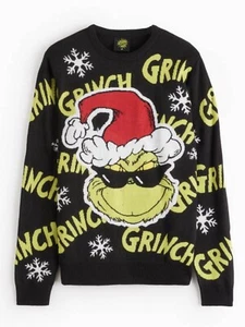 TU Men’s Grinch Christmas Jumper Size XL New With Tags - Picture 1 of 4