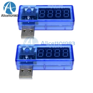 2PCS USB Charger Doctor Voltage Current Meter Battery Tester Power Detector - Photo 1/12