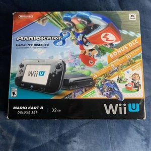 Nintendo Wii U 32GB Console Tested Reset in original box Mario Kart 8 pre loaded - Picture 1 of 15