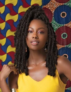 Janet Collection Synthetic Crochet Braid Hair 3X BUTTERFLY FAUX LOCS 10"12"14" - Picture 1 of 8