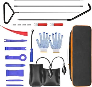 24Pcs Emergency Auto Tool Window-Car Door Lock Unlockk Out Universal Tool Kits - Picture 1 of 9